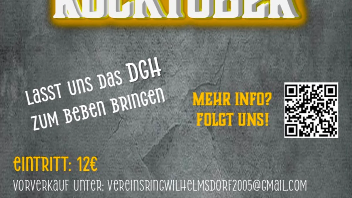 Rocktober in Wilhelmsdorf – gemeinsam hingehen